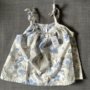 BabyGap floral swing tank top size 4 Y- NEW WITH TAGS